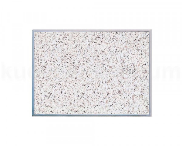 Einbau Granitfeld Bianco Crystall inkl. Edelstahlwanne 510 x 325 x 10 mm