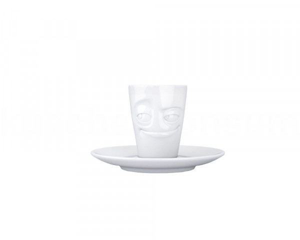 TV Tasse Espresso Mug 11 verschmitzt weiß mit Henkel