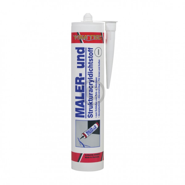 KIM-TEC MalerAcryl 5160211 StrukturAcryldichtstoff weiß für Innen und Außen 310ml