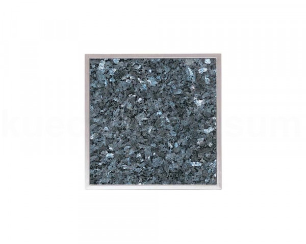 Einbau Granitfeld Blue Pearl inkl. Edelstahlwanne 250 x 250 x 10 mm