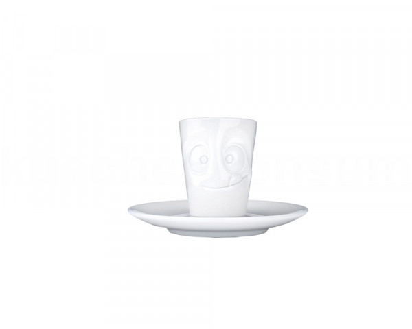TV Tasse Espresso Mug 14 lecker weiß mit Henkel
