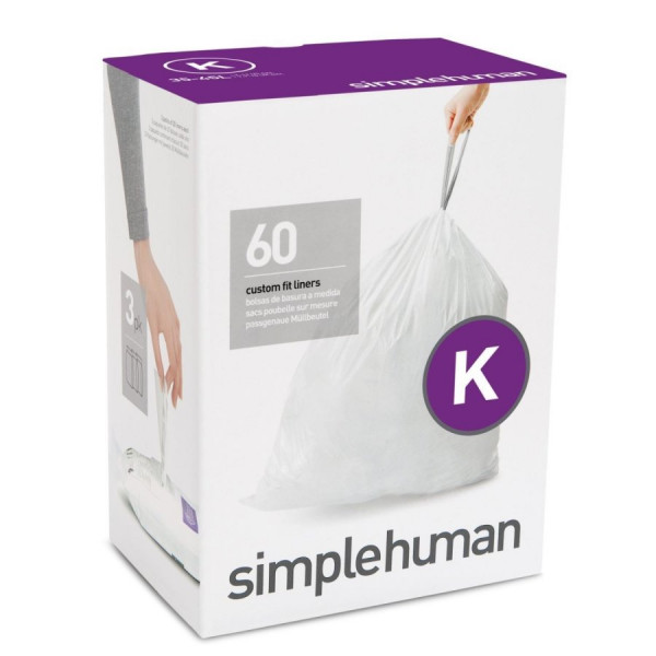 Simplehuman Müllbeutel Code K CW0260 38 Liter im Pack 60 Stück